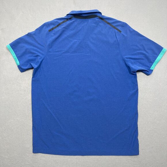 Nike Golf Tour Performance Polo Men XL Blue‎ Dri-FIT Short Sleeve Ventilated - Picture 8 of 12